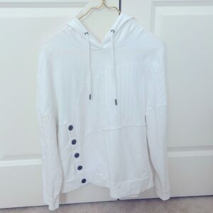 Cabi White Hoodie, Size Medium